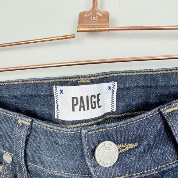PAIGE | Verdugo Skinny Jeans Zipper Ankles in Amelia Blue Women’s Size 26 (2) - Picture 6 of 10